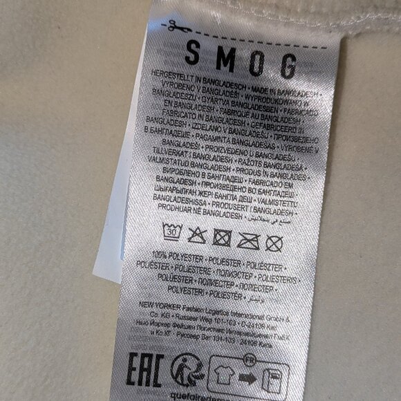 SMOG by New Yorker Men's Cream Fur Soft Fleece Zip Up Vest X-Large - Picture 7 of 10